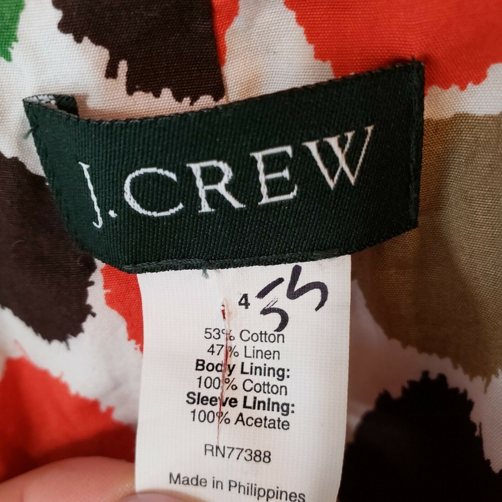 J. Crew Dark Wash Denim Peplum Jacket - Picture 7 of 7